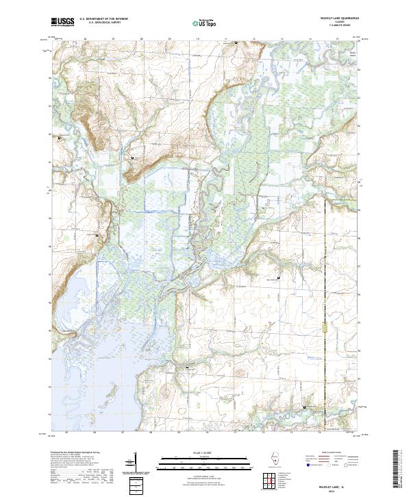 US Topo 7.5-minute map for Wildcat Lake IL