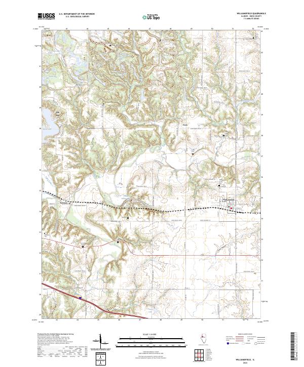 US Topo 7.5-minute map for Williamsfield IL