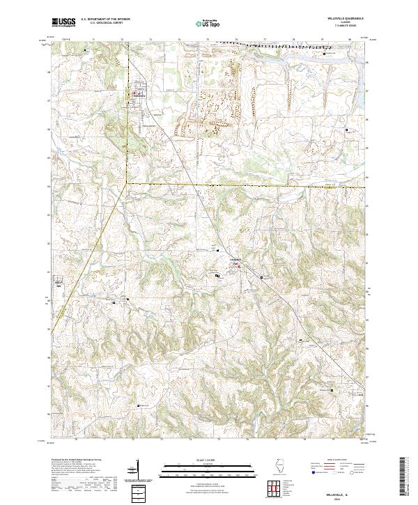 US Topo 7.5-minute map for Willisville IL