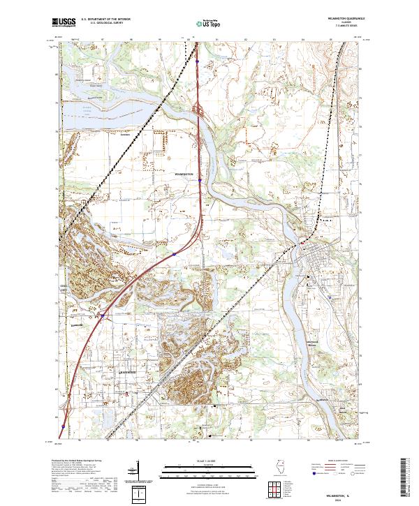 US Topo 7.5-minute map for Wilmington IL