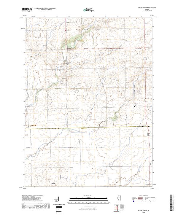 US Topo 7.5-minute map for Wilton Center IL