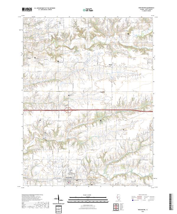 US Topo 7.5-minute map for Winchester IL