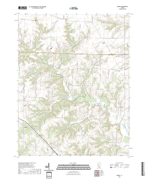 US Topo 7.5-minute map for Winkle IL