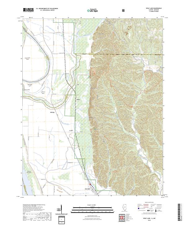 US Topo 7.5-minute map for Wolf Lake ILMO