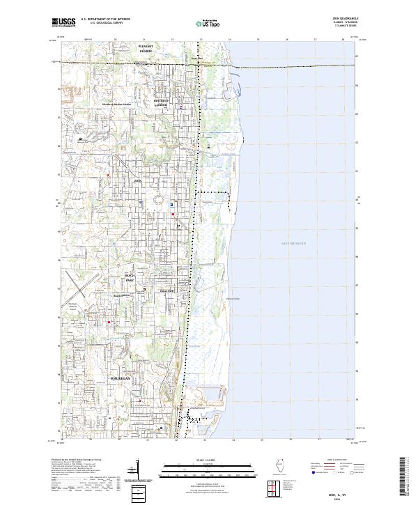 US Topo 7.5-minute map for Zion ILWI