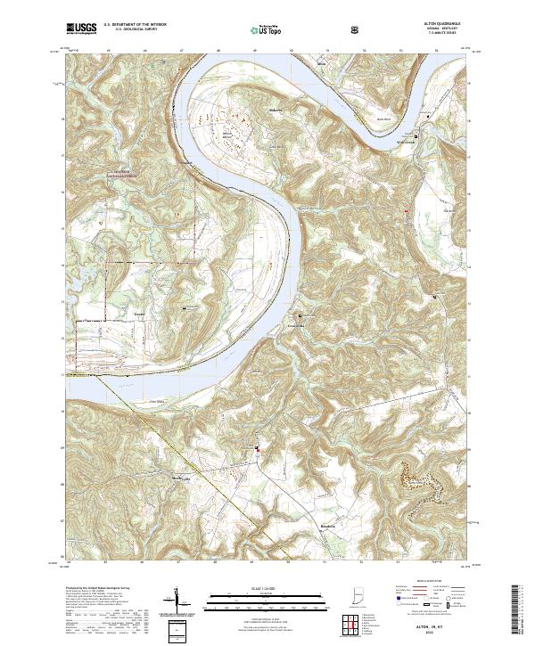 US Topo 7.5-minute map for Alton INKY