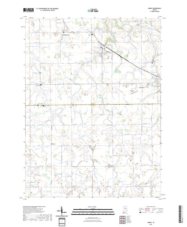 US Topo 7.5-minute map for Amboy IN