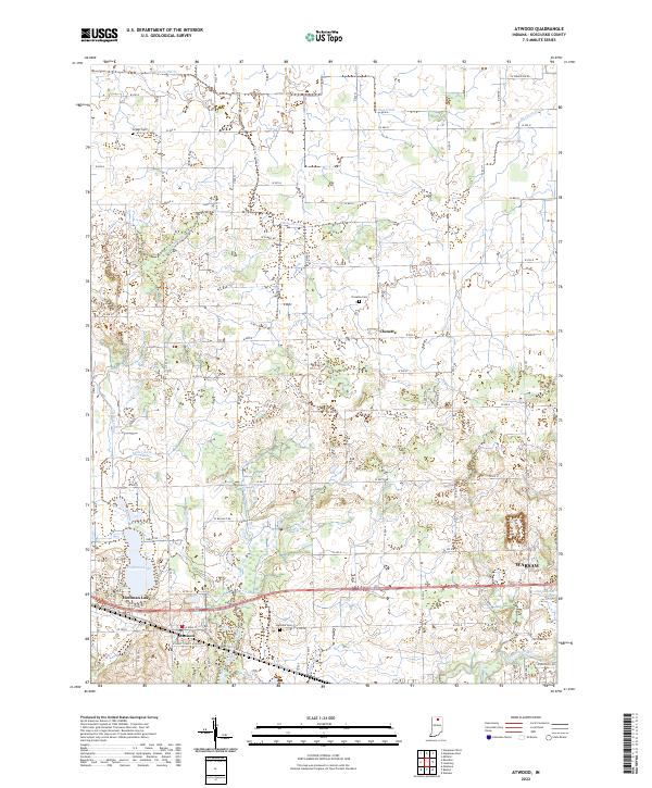 US Topo 7.5-minute map for Atwood IN