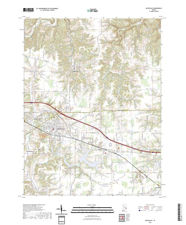 US Topo 7.5-minute map for Batesville IN