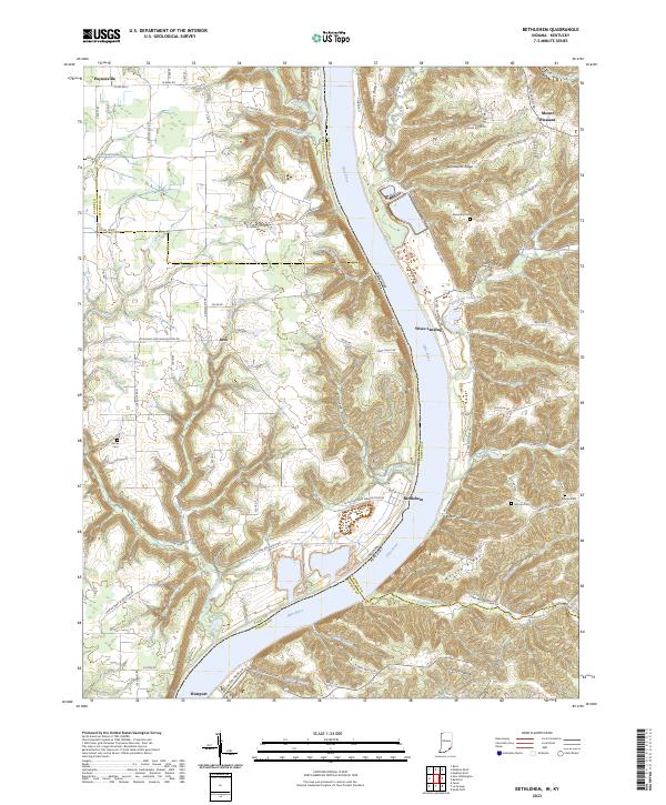 US Topo 7.5-minute map for Bethlehem INKY