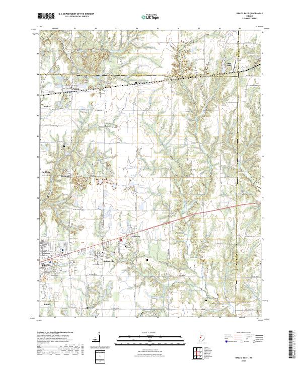 US Topo 7.5-minute map for Brazil East IN