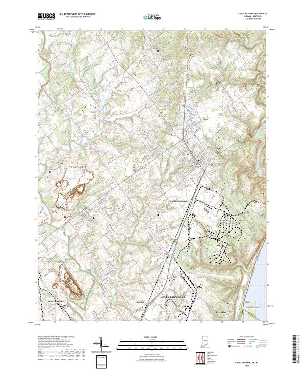 US Topo 7.5-minute map for Charlestown INKY