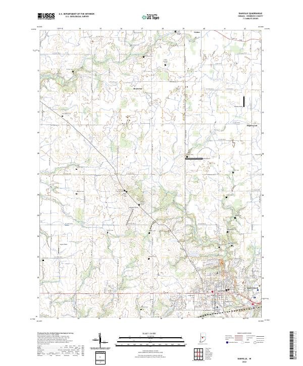 US Topo 7.5-minute map for Danville IN