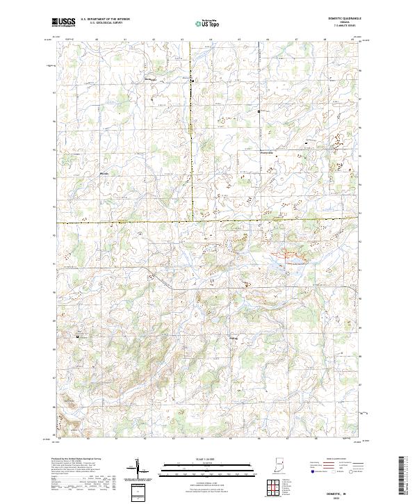 US Topo 7.5-minute map for Domestic IN