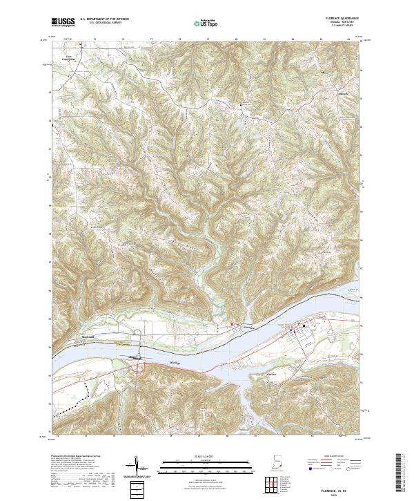 US Topo 7.5-minute map for Florence INKY