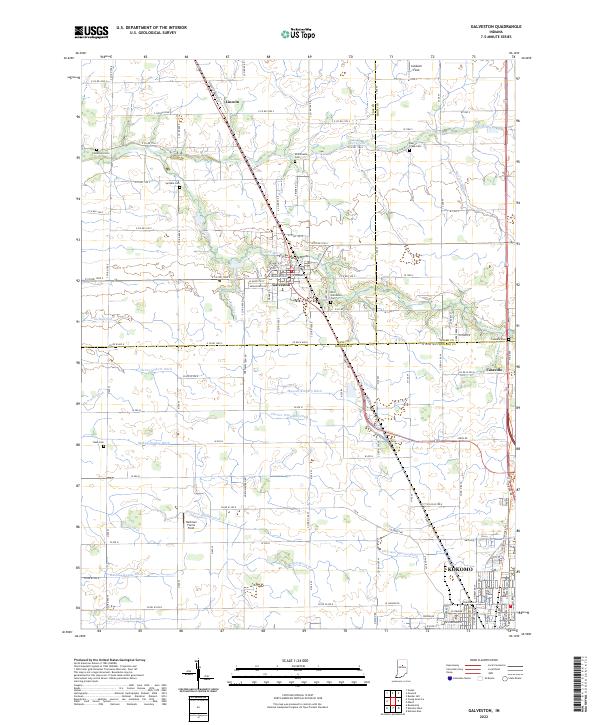 US Topo 7.5-minute map for Galveston IN