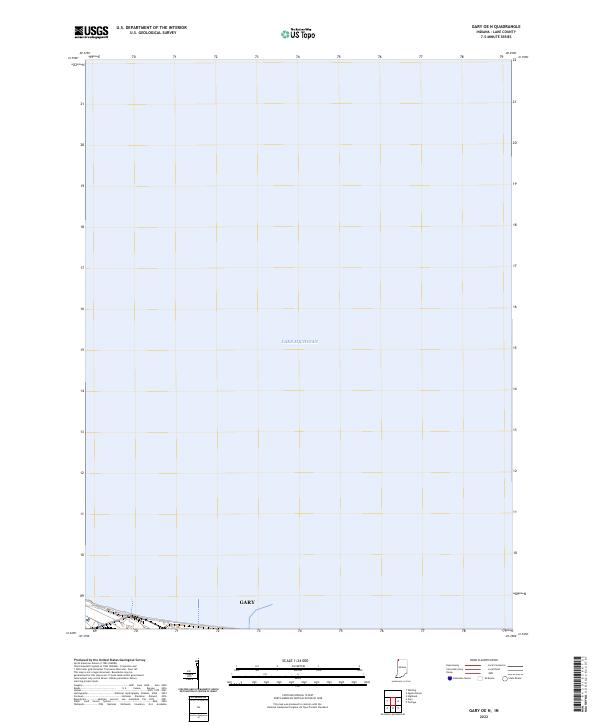 US Topo 7.5-minute map for Gary OE N IN