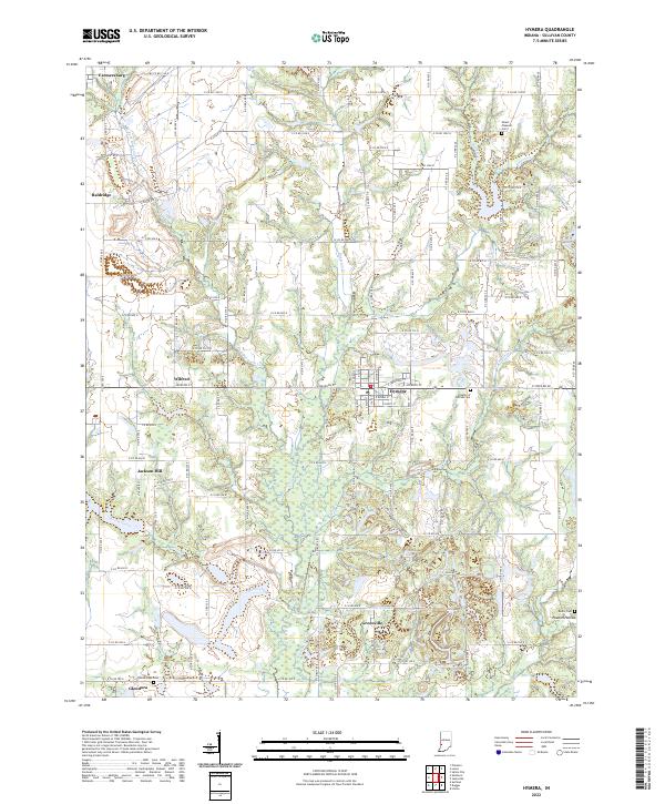 US Topo 7.5-minute map for Hymera IN