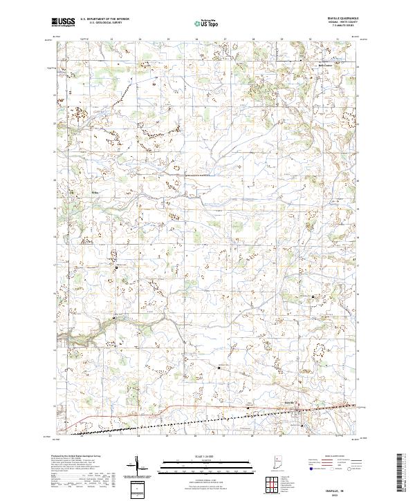 US Topo 7.5-minute map for Idaville IN