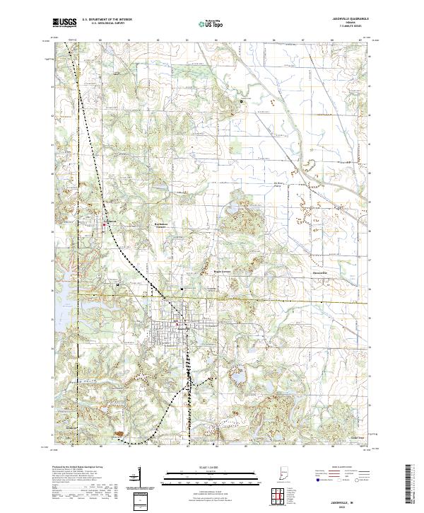 US Topo 7.5-minute map for Jasonville IN