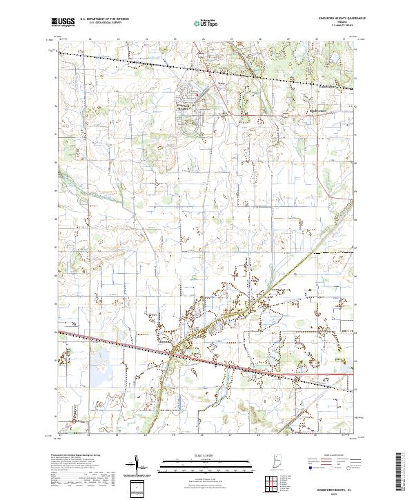 US Topo 7.5-minute map for Kingsford Heights IN