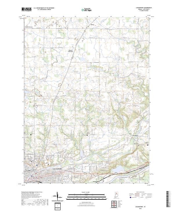 US Topo 7.5-minute map for Logansport IN