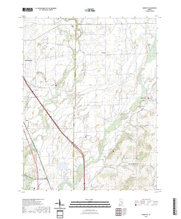 US Topo 7.5-minute map for Marietta IN