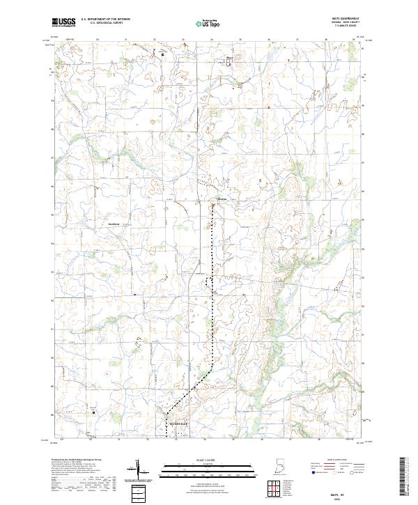 US Topo 7.5-minute map for Mays IN