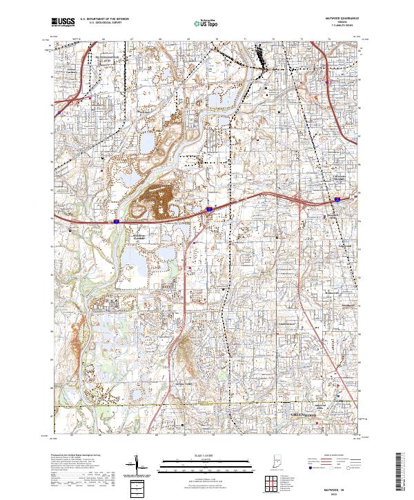 US Topo 7.5-minute map for Maywood IN