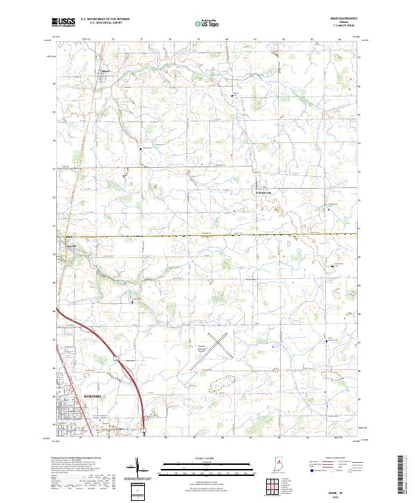 US Topo 7.5-minute map for Miami IN