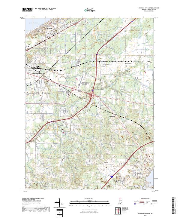 US Topo 7.5-minute map for Michigan City East IN