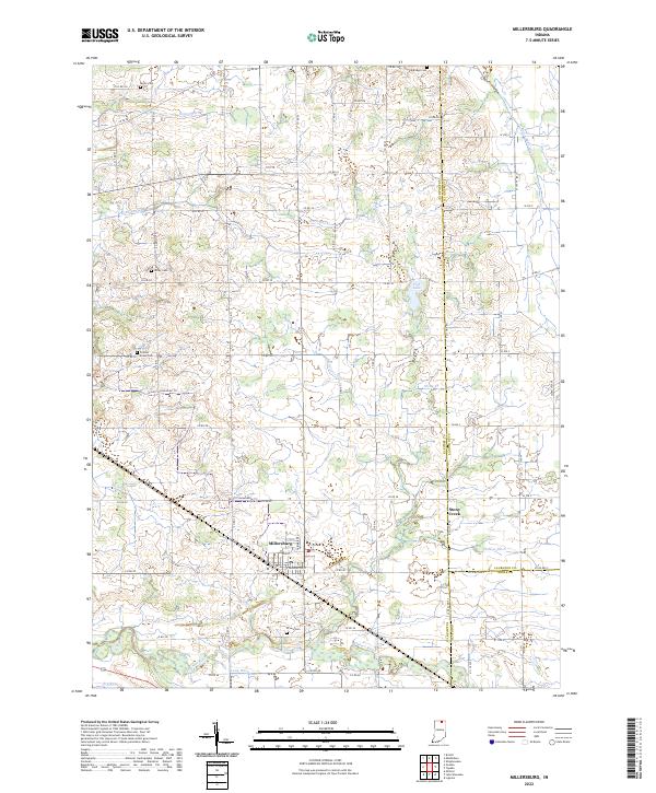 US Topo 7.5-minute map for Millersburg IN