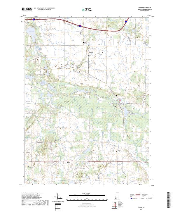 US Topo 7.5-minute map for Mongo IN