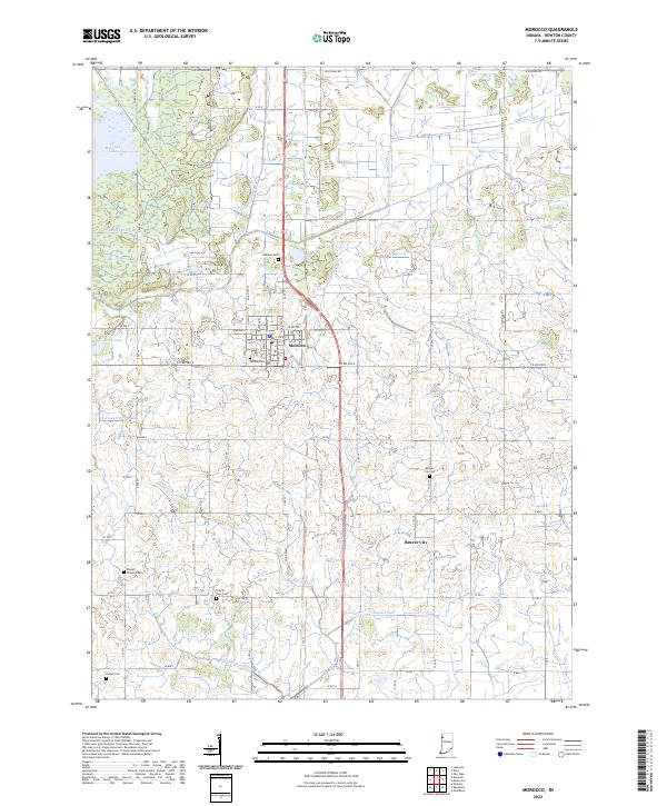 US Topo 7.5-minute map for Morocco IN