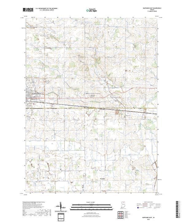 US Topo 7.5-minute map for Nappanee East IN