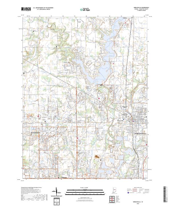 US Topo 7.5-minute map for Noblesville IN