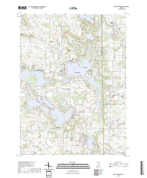 US Topo 7.5-minute map for North Webster IN