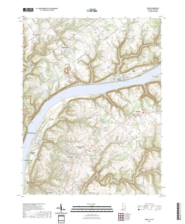 US Topo 7.5-minute map for Owen INKY