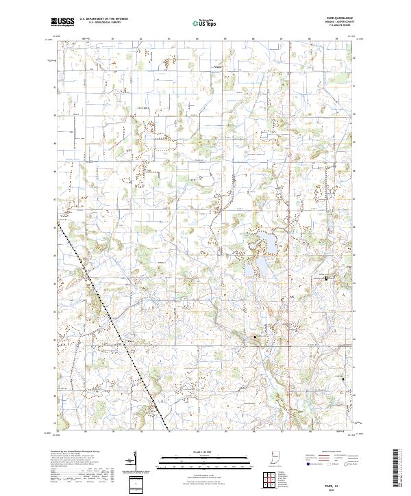 US Topo 7.5-minute map for Parr IN