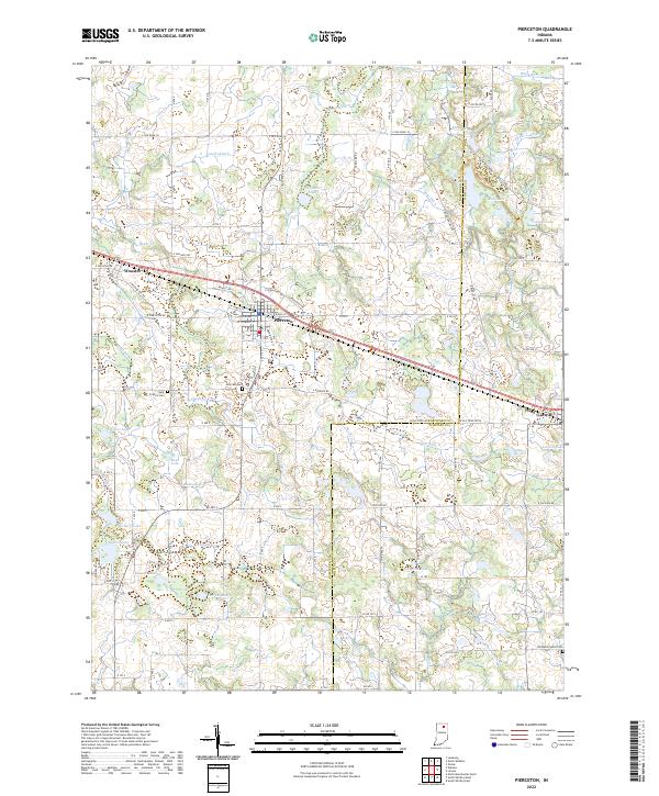 US Topo 7.5-minute map for Pierceton IN