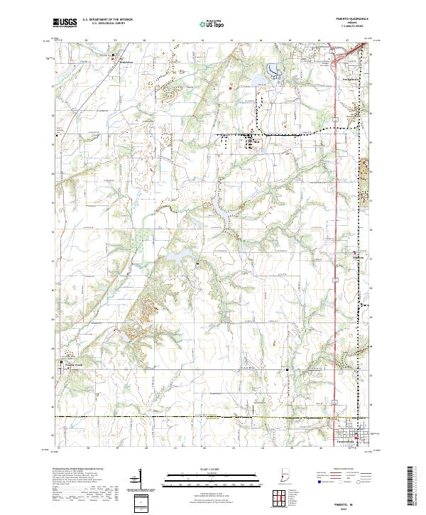 US Topo 7.5-minute map for Pimento IN