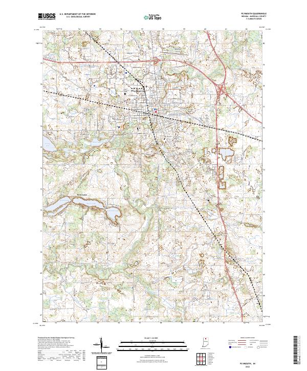 US Topo 7.5-minute map for Plymouth IN