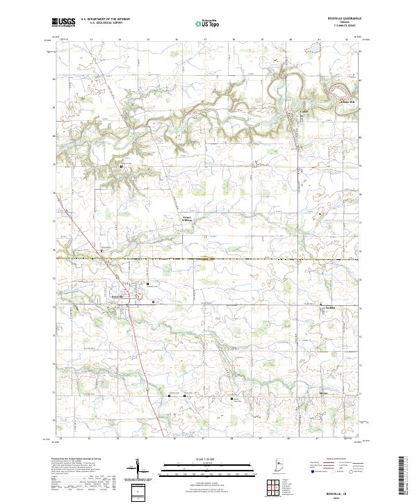 US Topo 7.5-minute map for Rossville IN