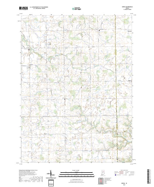 US Topo 7.5-minute map for Servia IN