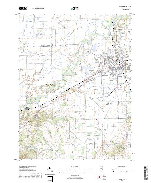 US Topo 7.5-minute map for Seymour IN