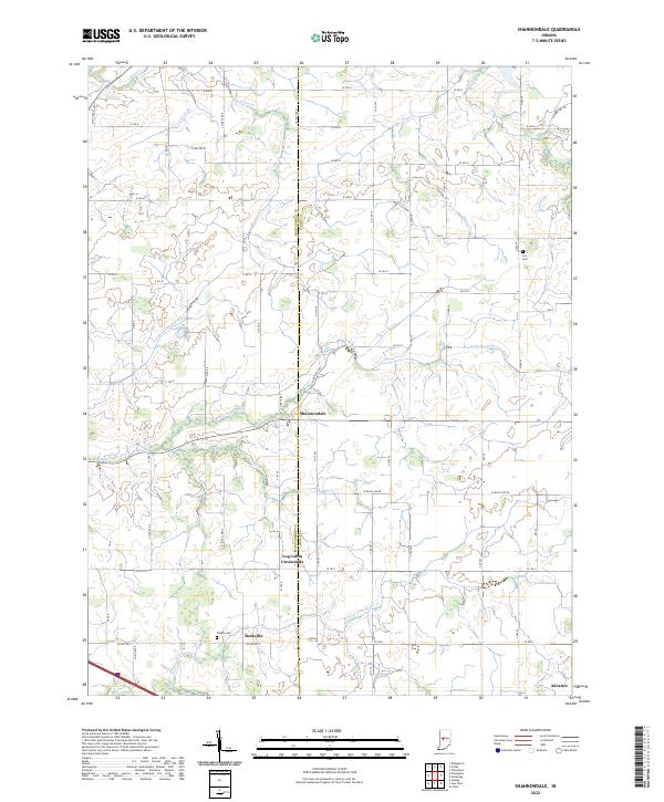 US Topo 7.5-minute map for Shannondale IN