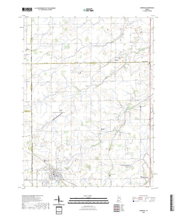 US Topo 7.5-minute map for Sheridan IN