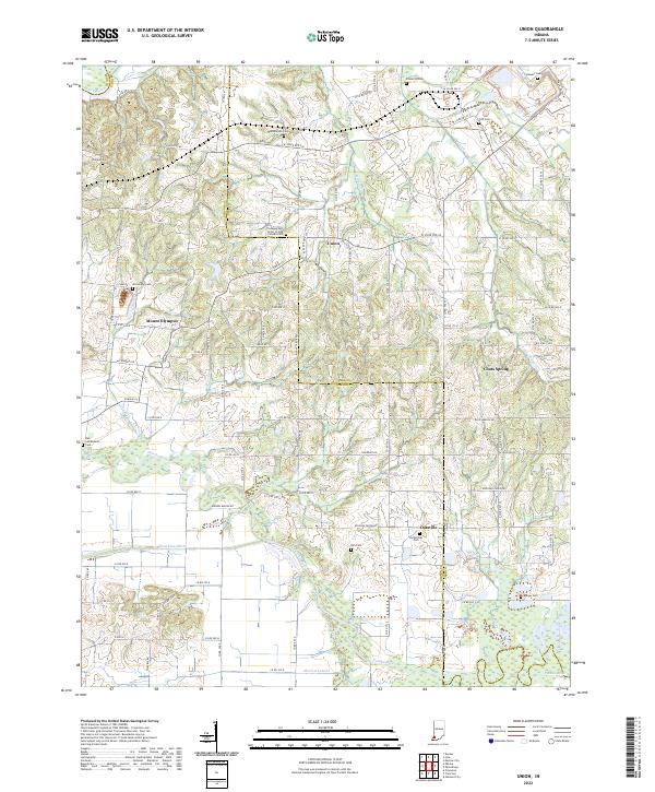 US Topo 7.5-minute map for Union IN