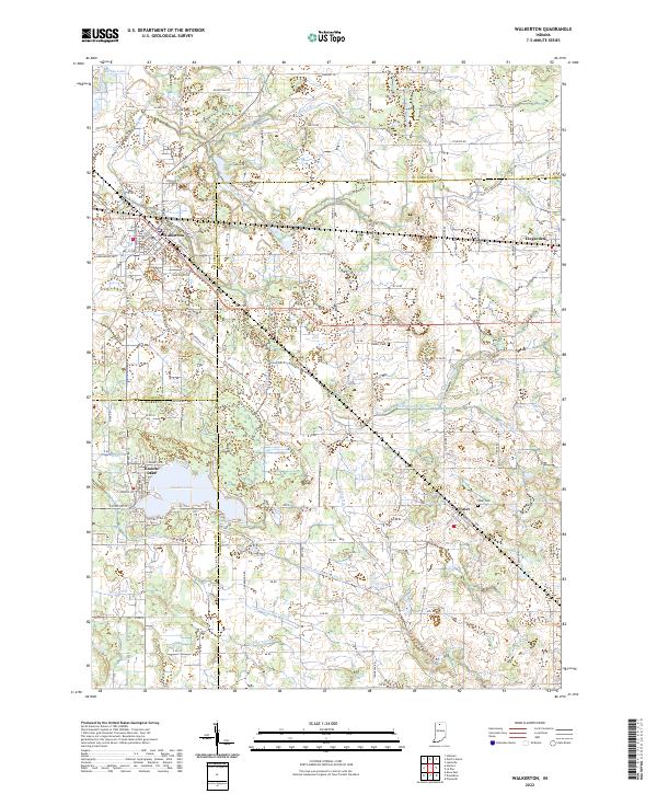 US Topo 7.5-minute map for Walkerton IN