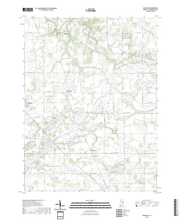 US Topo 7.5-minute map for Wheeling IN